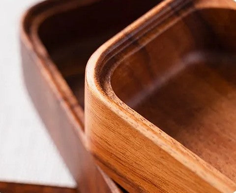 Four compartment wood